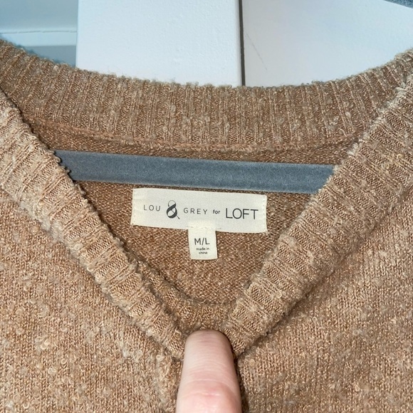 Lou & Grey Seamed Poncho Sweater - Women's Size M/L - Picture 5 of 7